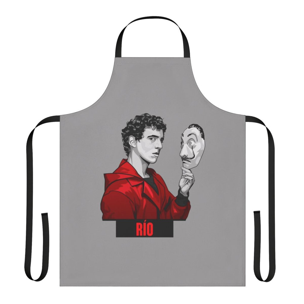 Money Heist Themed Apron with Rio, Tokyo, Berlin, and Other Characters