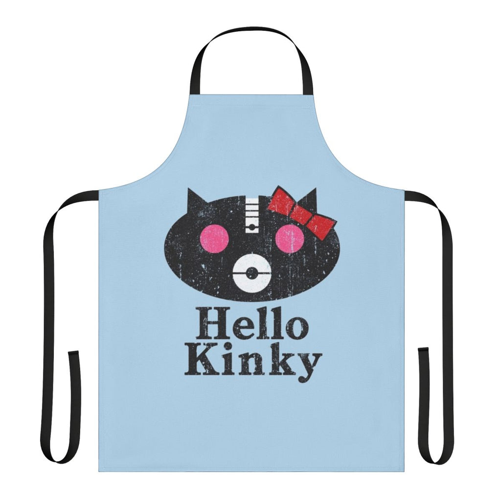 Music-inspired apron with band-themed design