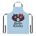 Music-inspired apron with band-themed design