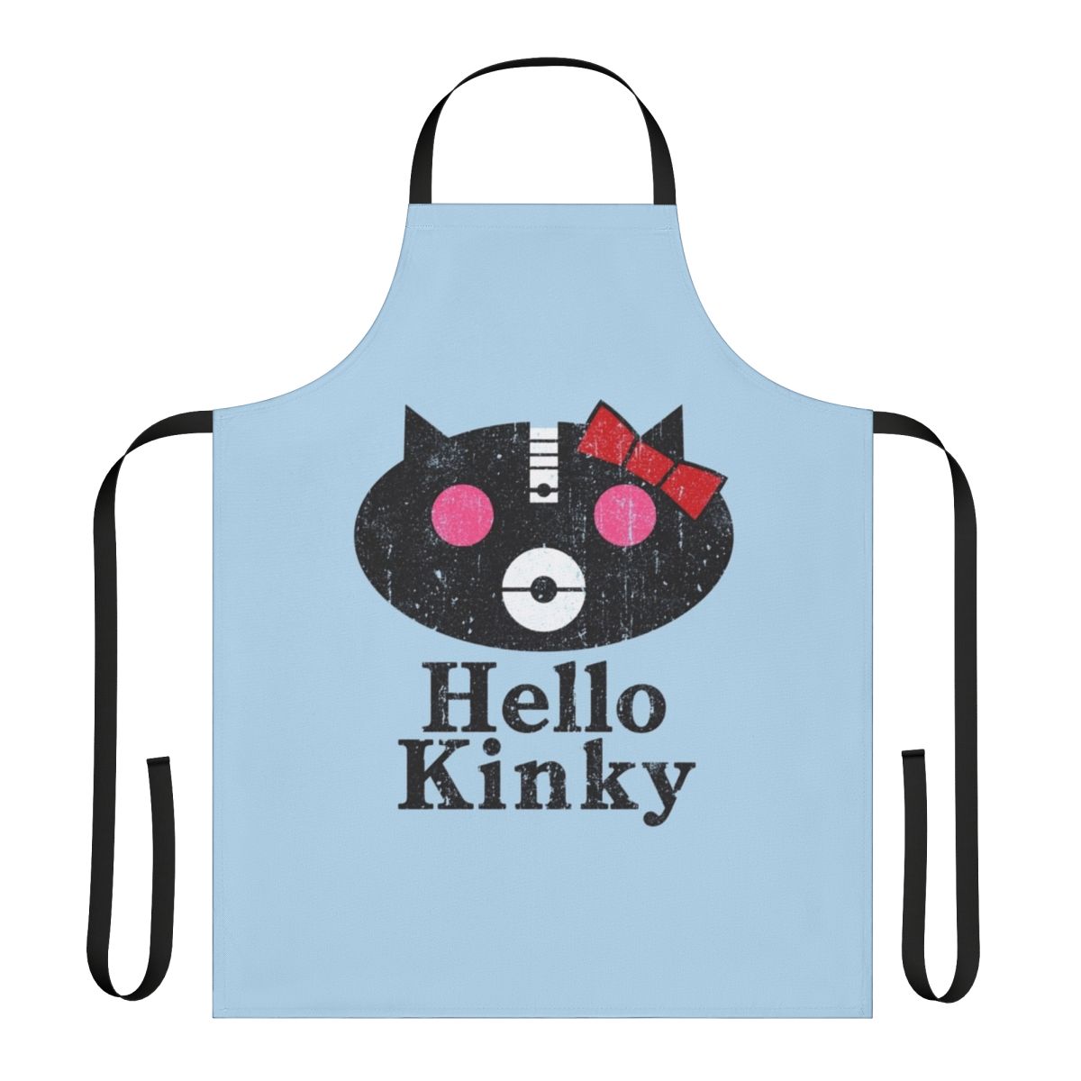 Music-inspired apron with band-themed design
