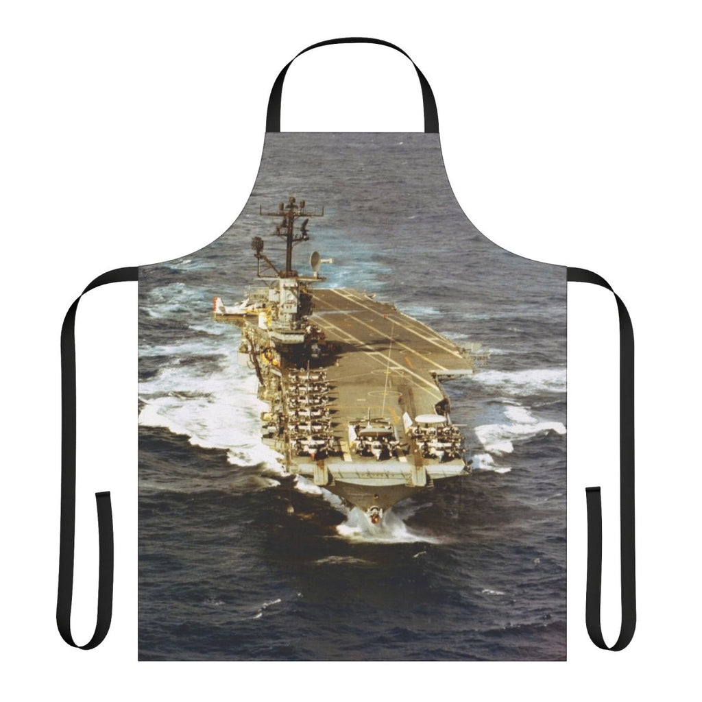 USS Intrepid CVS 11 inspired apron with navy aircraft carrier graphics