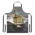 USS Intrepid CVS 11 inspired apron with navy aircraft carrier graphics