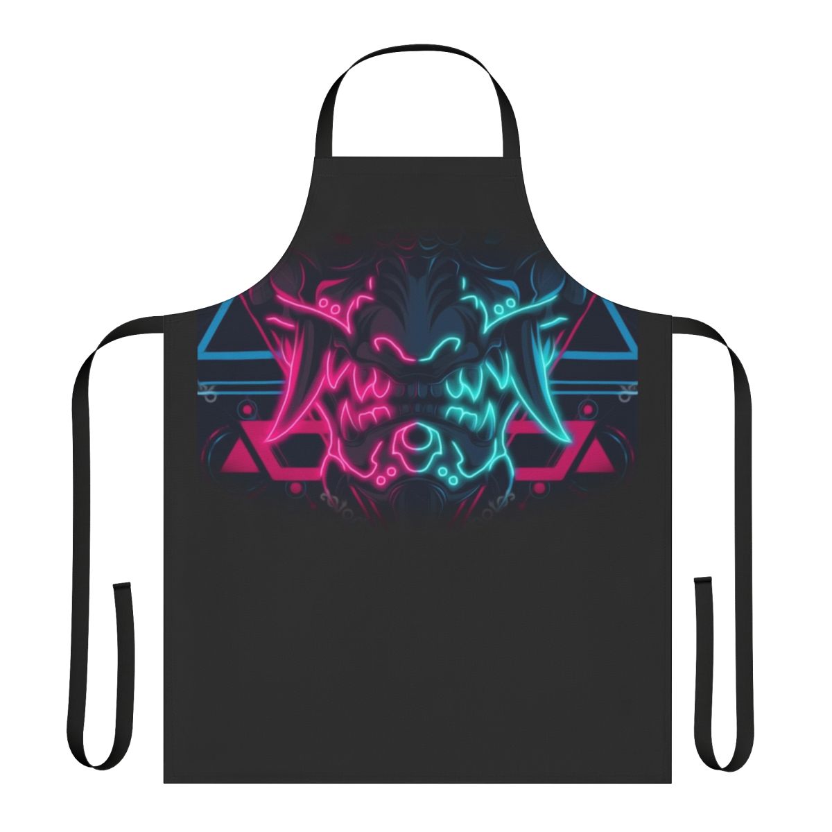 Neo Yokai inspired apron with Japanese aesthetic design