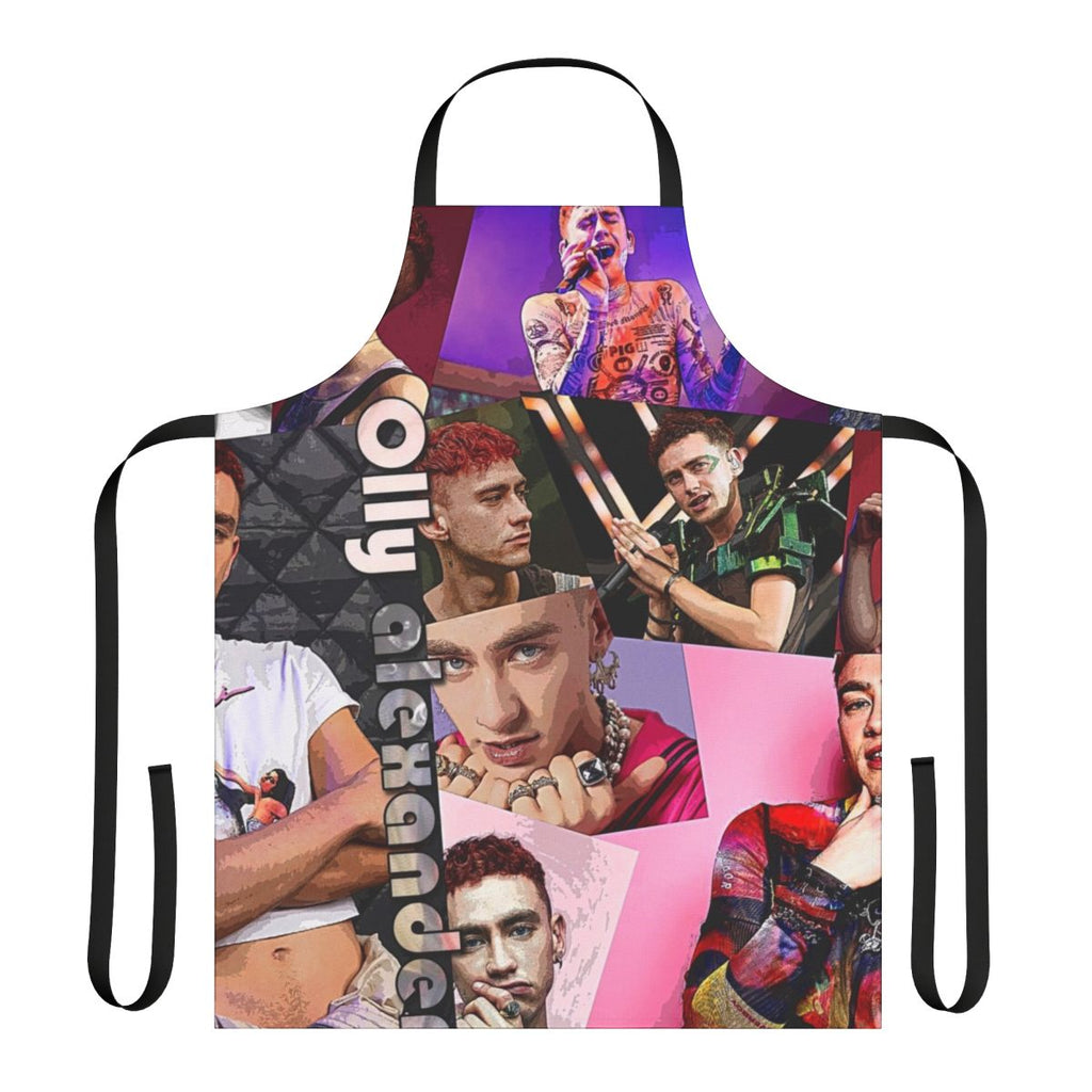 Olly Alexander inspired collage design apron
