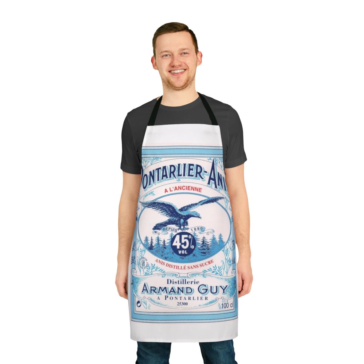 Pontarlier-inspired anise flavored apron with charming regional design