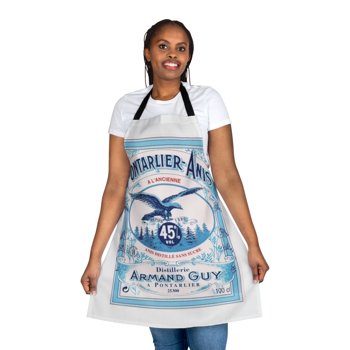 Pontarlier-inspired anise flavored apron with charming regional design
