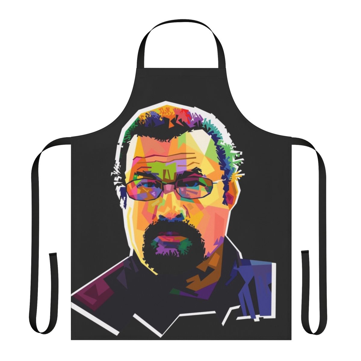 Steven Seagal inspired pop art design printed on a high-quality apron