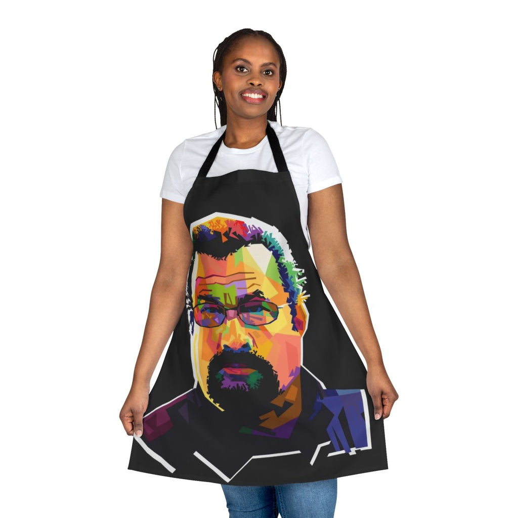 Steven Seagal inspired pop art design printed on a high-quality apron