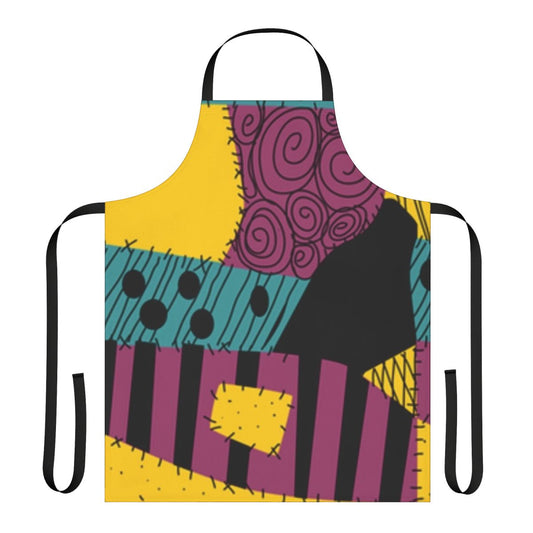 Handmade Sally Patchwork Dress Apron inspired by Nightmare Before Christmas featuring Jack Skellington