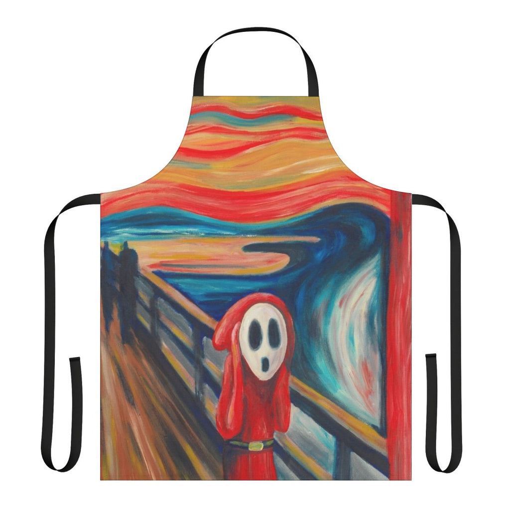 Scream-themed apron featuring the iconic Edvard Munch artwork
