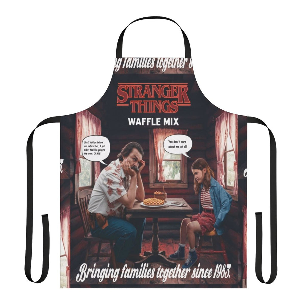 Strange mix apron with Stranger Things-inspired design