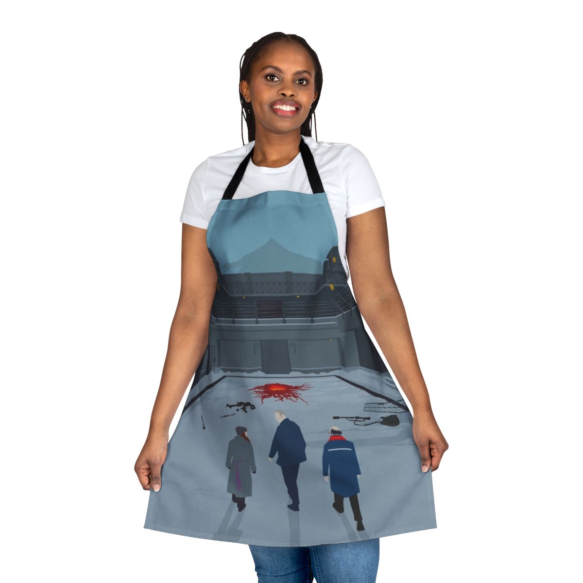 Stranger Things inspired apron featuring fan art design
