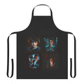 Stranger Things-inspired apron featuring iconic elements from the show, such as Eleven, the Demogorgon, and the Upside Down.