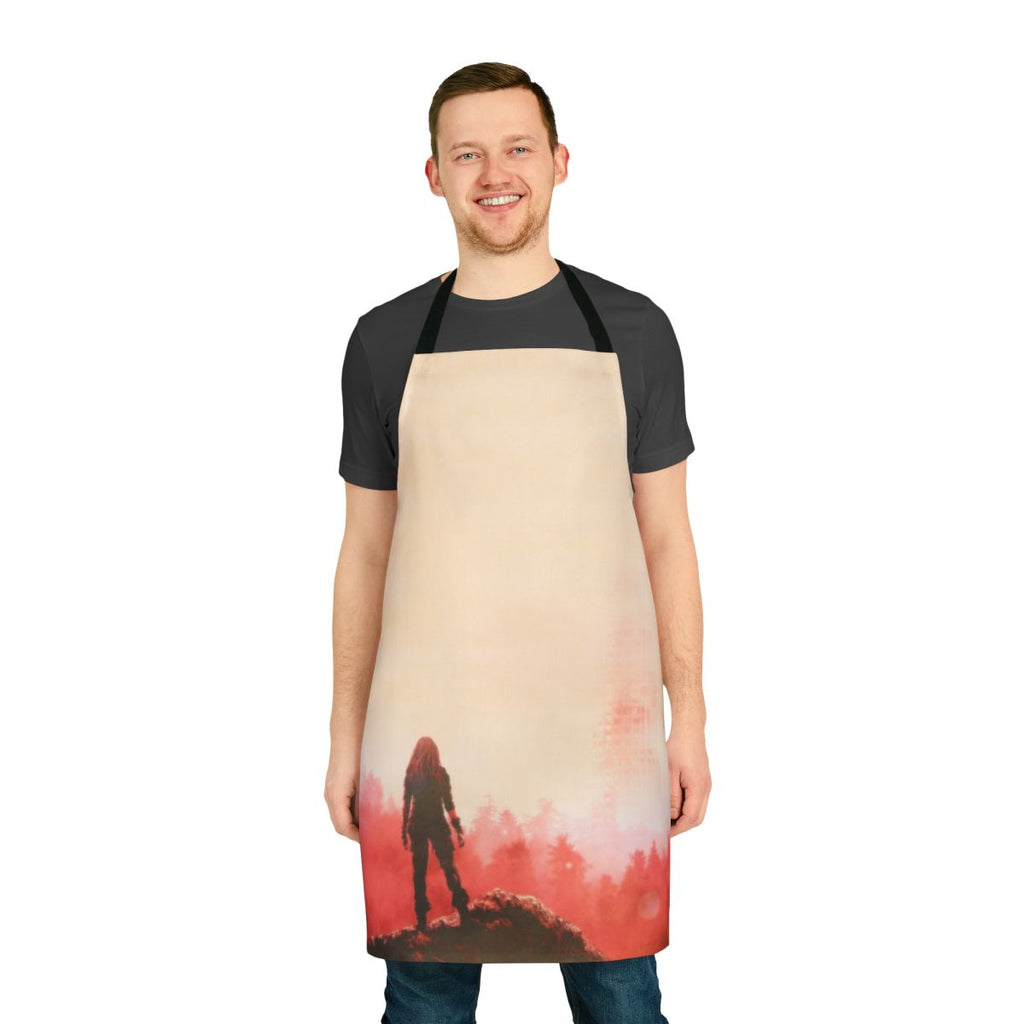 Wanheda-inspired apron with the 100 fandom design