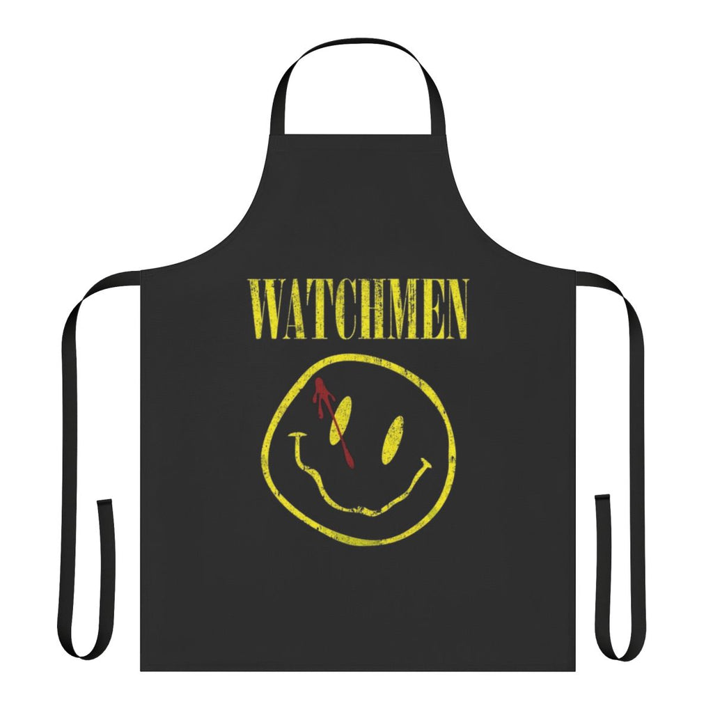 Apron featuring iconic Watchmen imagery and symbols