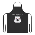 A stylish wombat-themed apron perfect for indie music enthusiasts