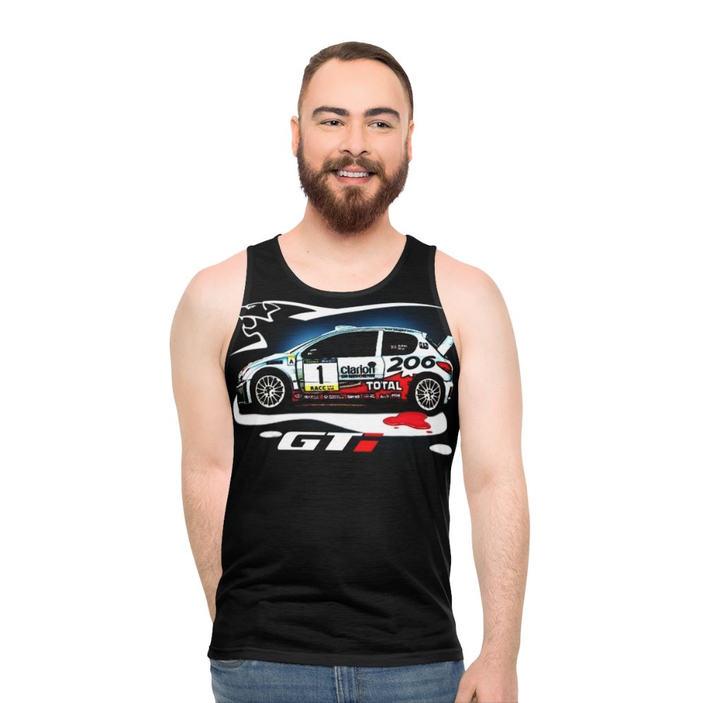 Unisex 206 racing car tank top