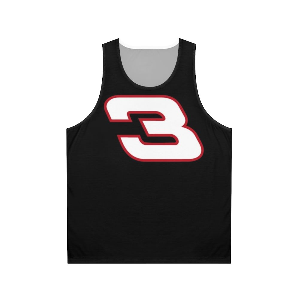 Unisex 3 Tank Top featuring retro NASCAR design