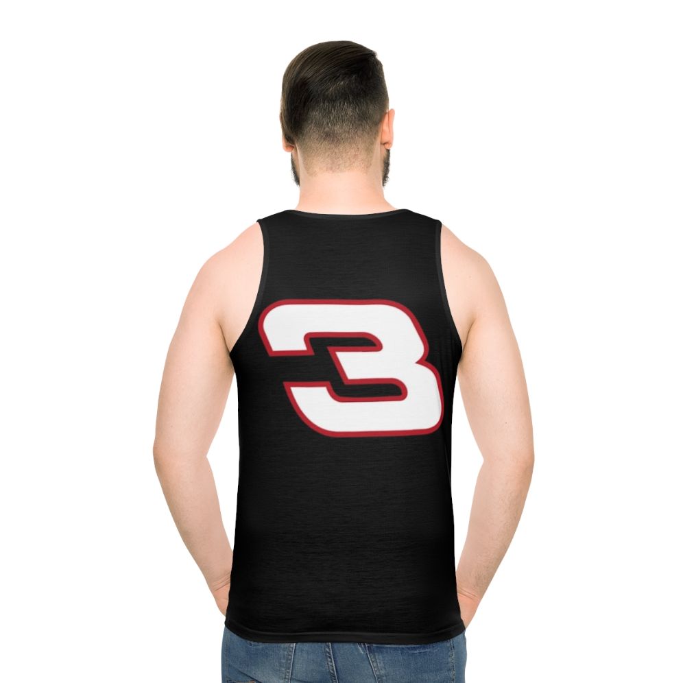 Unisex 3 Tank Top featuring retro NASCAR design