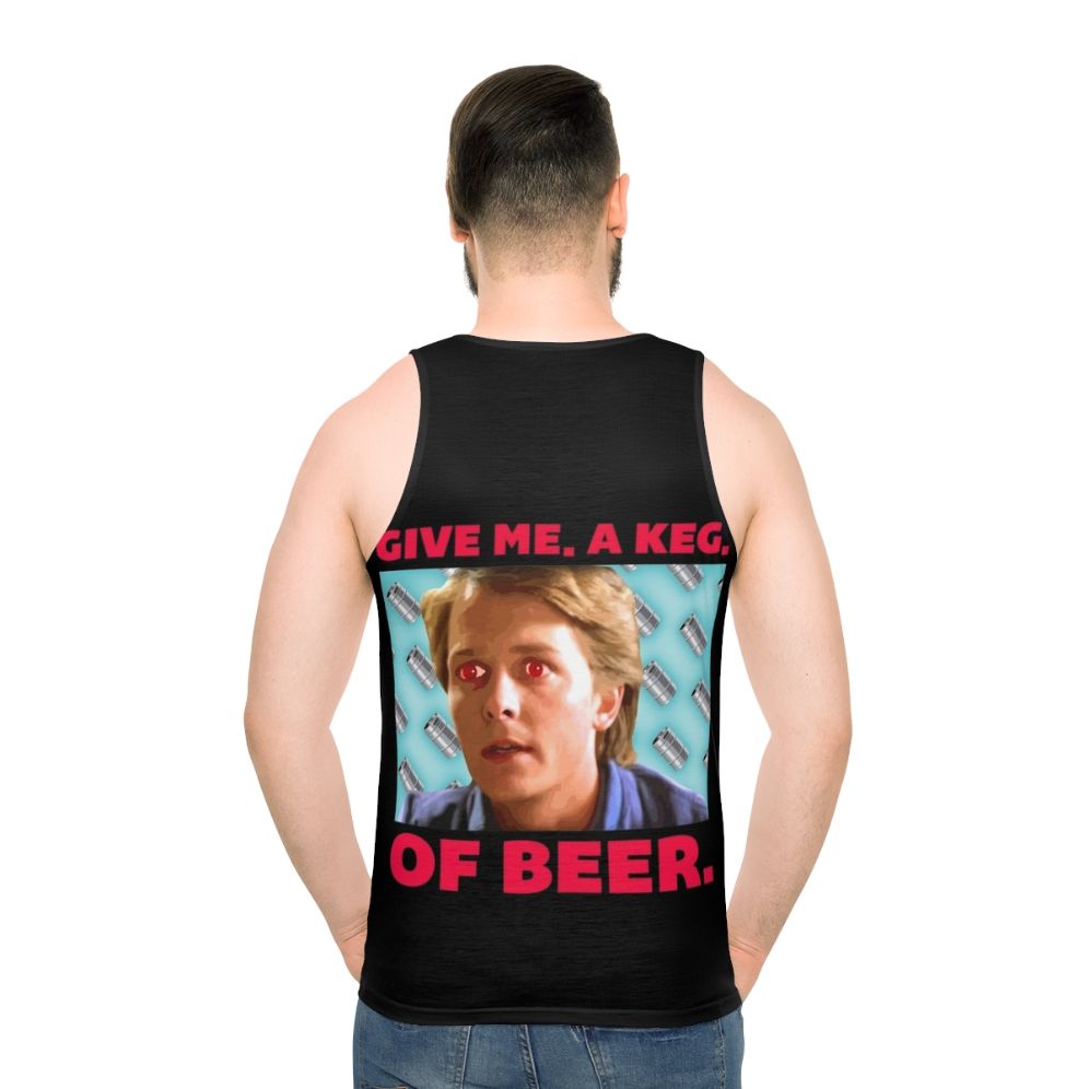 Unisex 80s "Give Me A Keg Of Beer" Pop Culture Tank Top