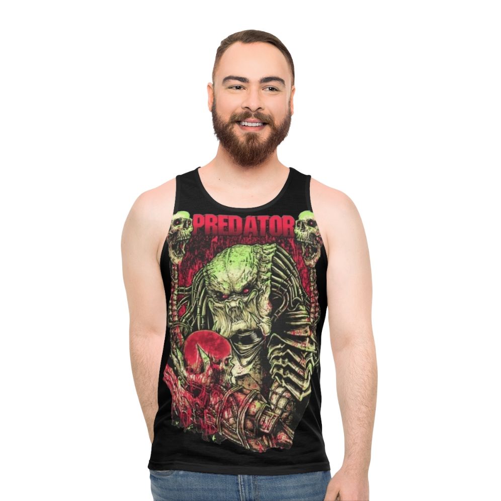 Unisex 80s Movie Predator Art Tank Top