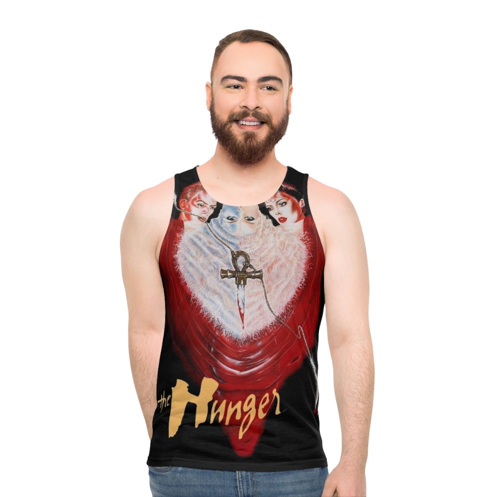 Unisex 80s vampire music tank top