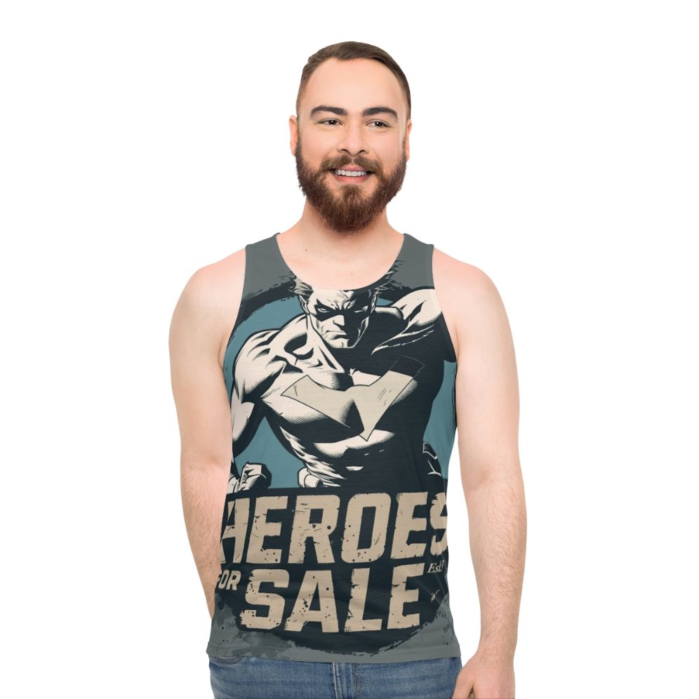 Unisex 90s superhero movie tank top