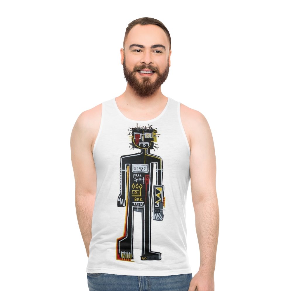 Unisex abstract art tank top
