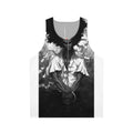 Unisex tank top with afro samurai inspired design