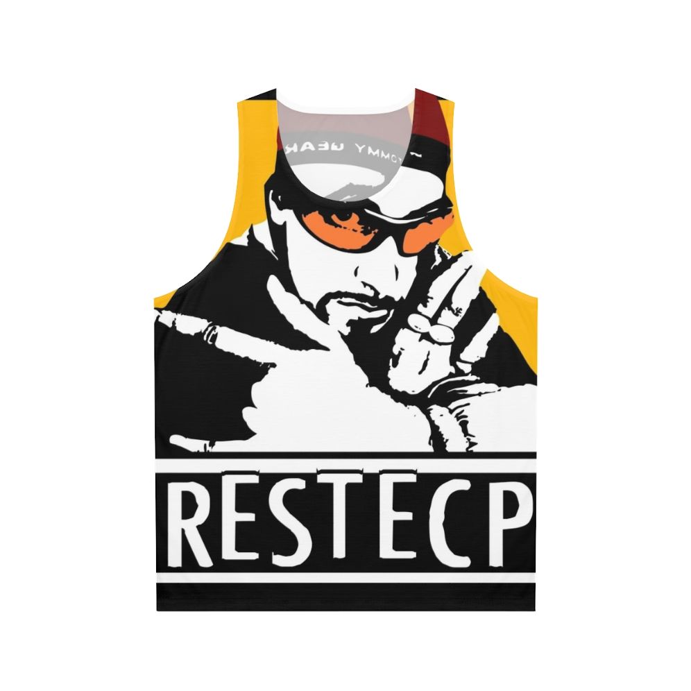 Unisex Ali G inspired 'Restecp' tank top