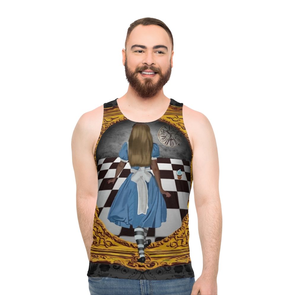 Unisex "Through The Looking Glass" Alice in Wonderland Fantasy Tank Top