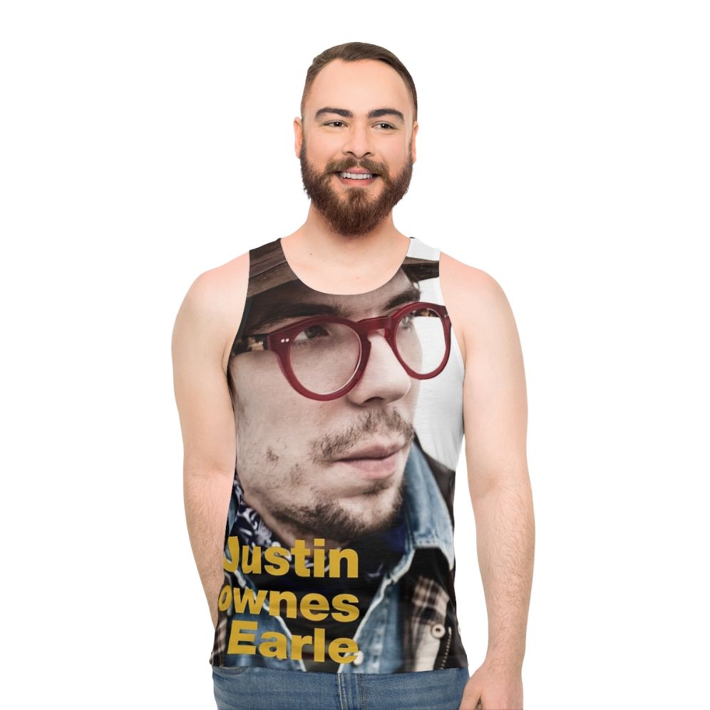 Unisex Americana Music Tank Top featuring Justin Townes Earle