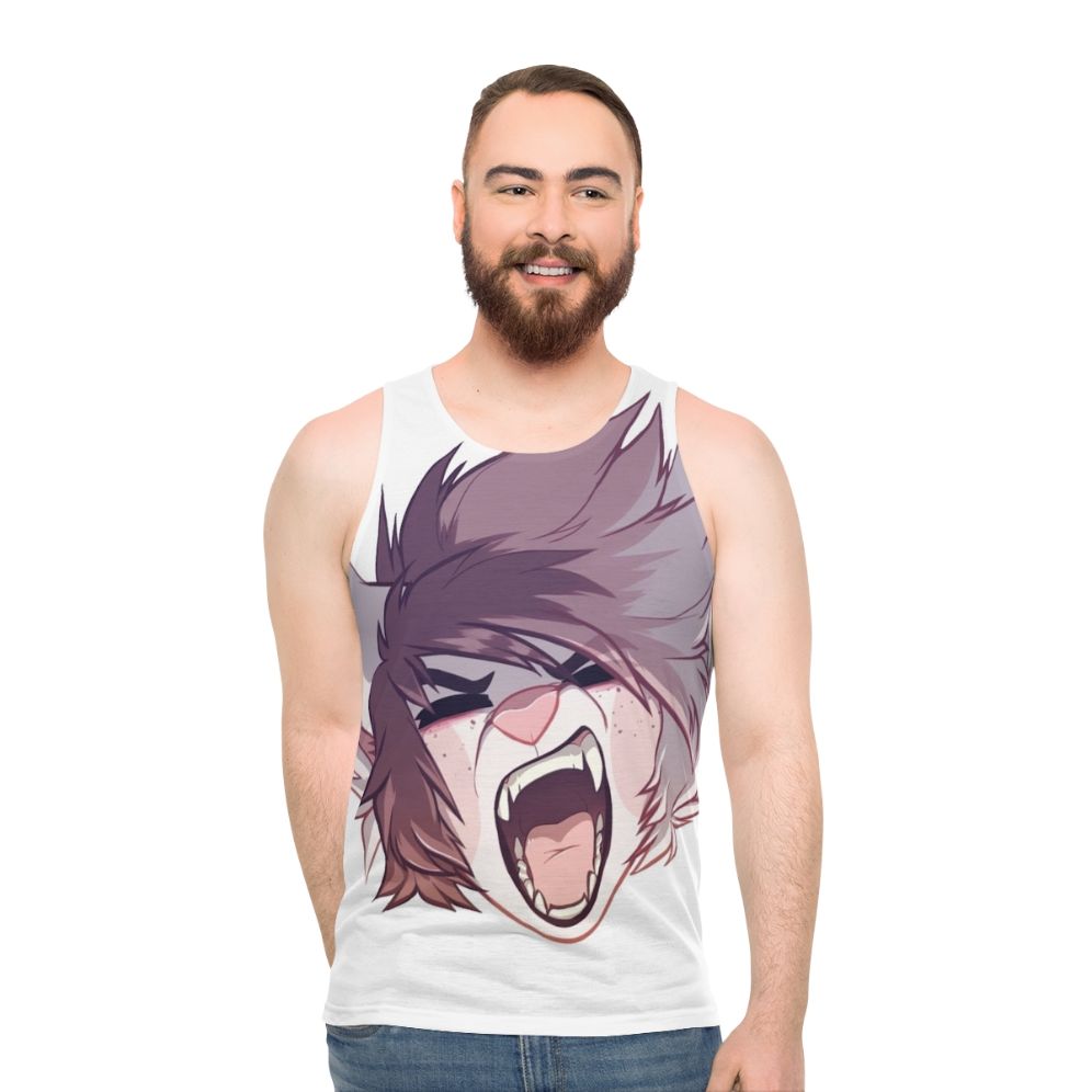Unisex animal print tank top