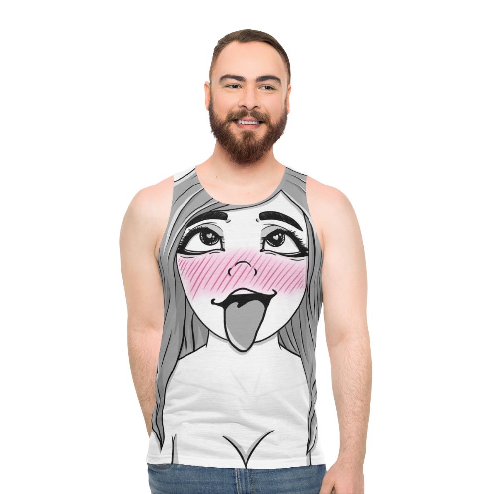 Unisex anime-inspired graphic tank top