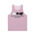 Unisex anime-inspired tank top with thunder wings design