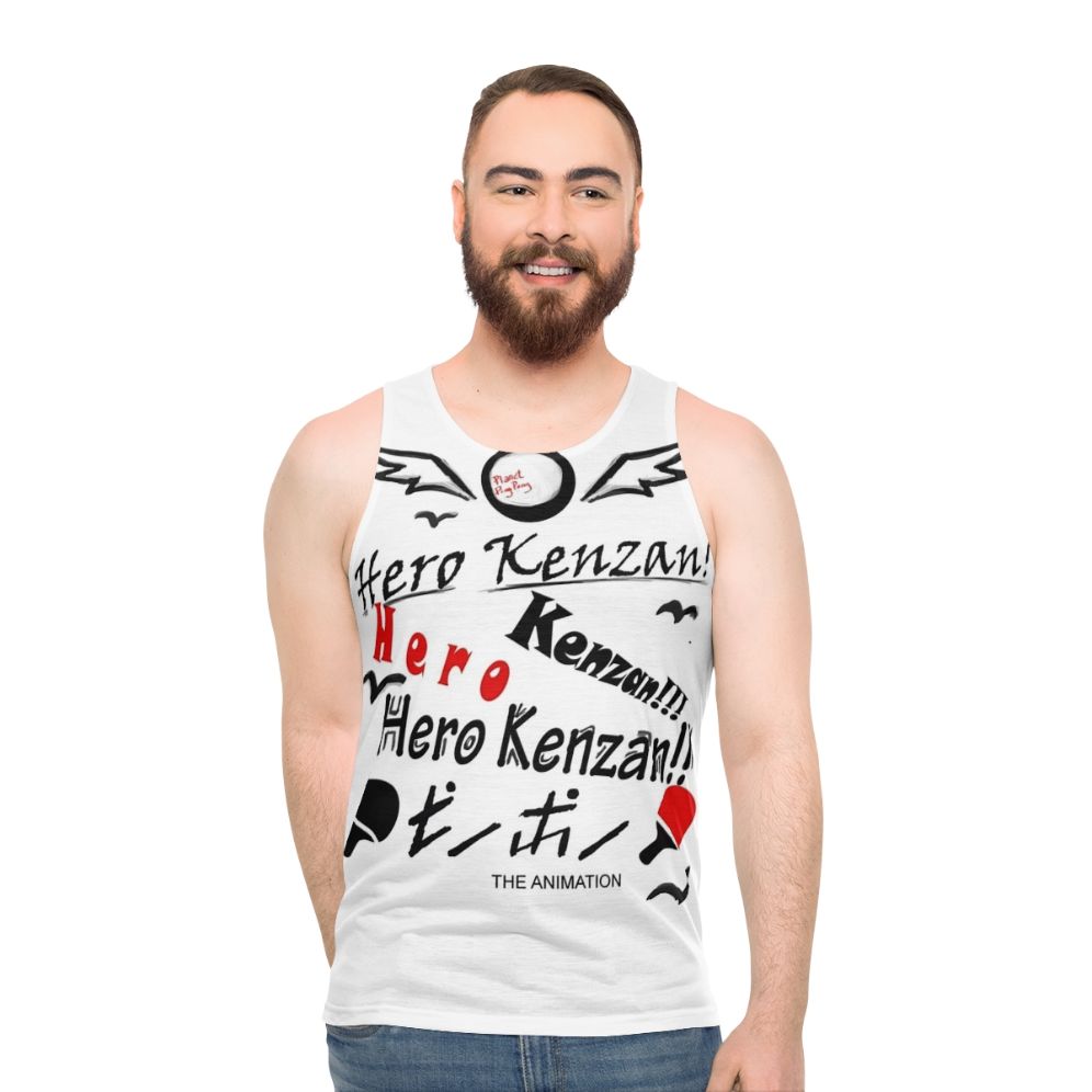 Unisex Anime Manga Ping Pong Tank Top
