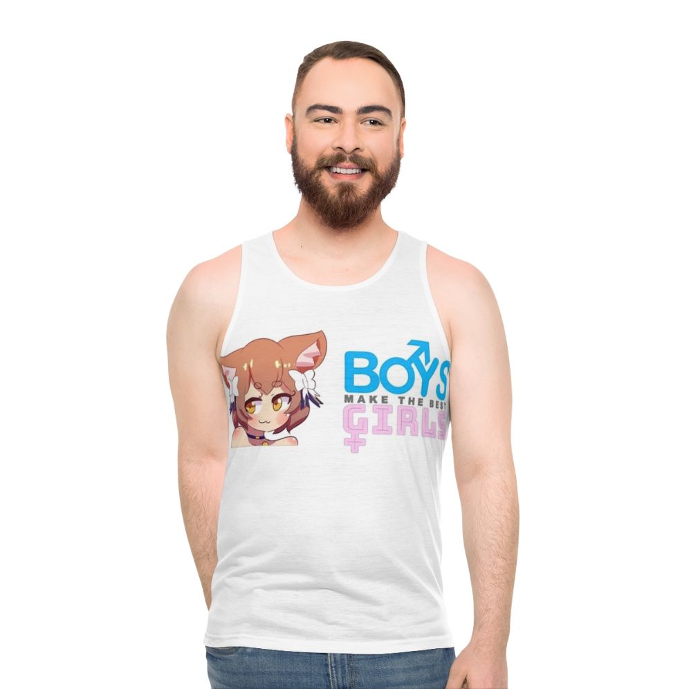 Unisex anime-style tank top