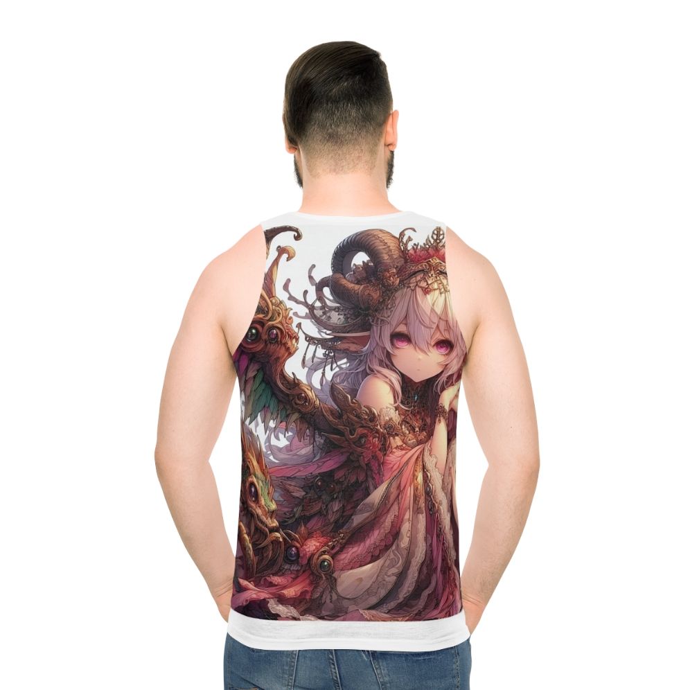 Unisex anime-inspired tank top featuring a beautiful anime girl