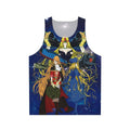 Unisex Anime Tank Top featuring Captain Harlock and Queen Emeraldas
