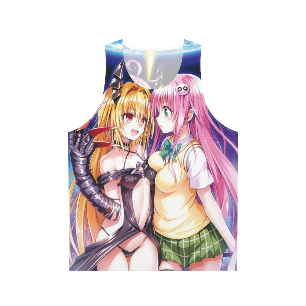 Unisex anime tank top featuring Lala Deviluke and Yami from To Love Ru