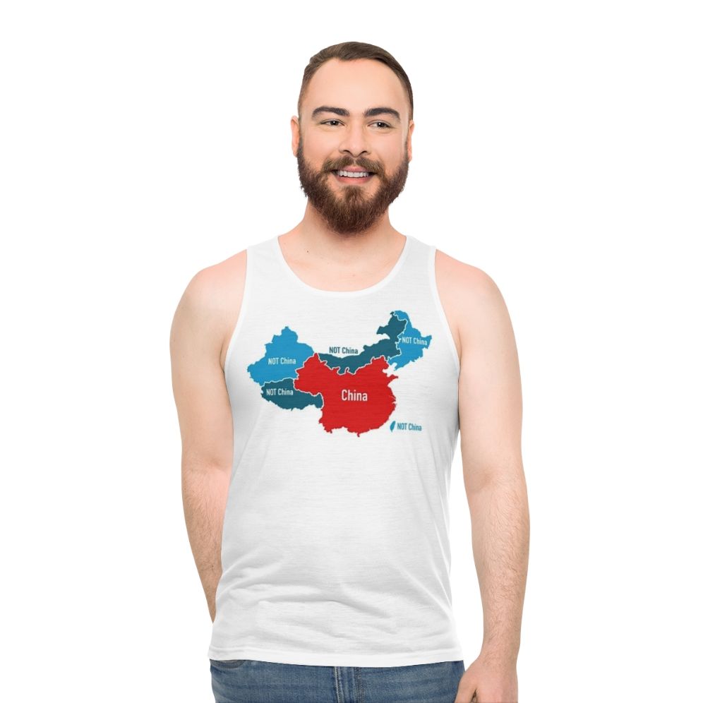 Unisex anti-CCP political statement tank top