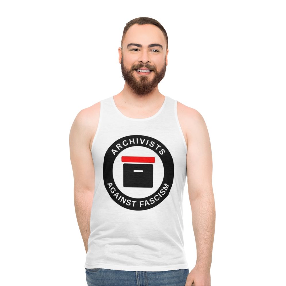 Unisex anti-fascism tank top