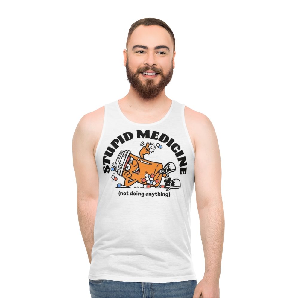 Unisex tank top with "Anything" design inspired by Bring Me the Horizon
