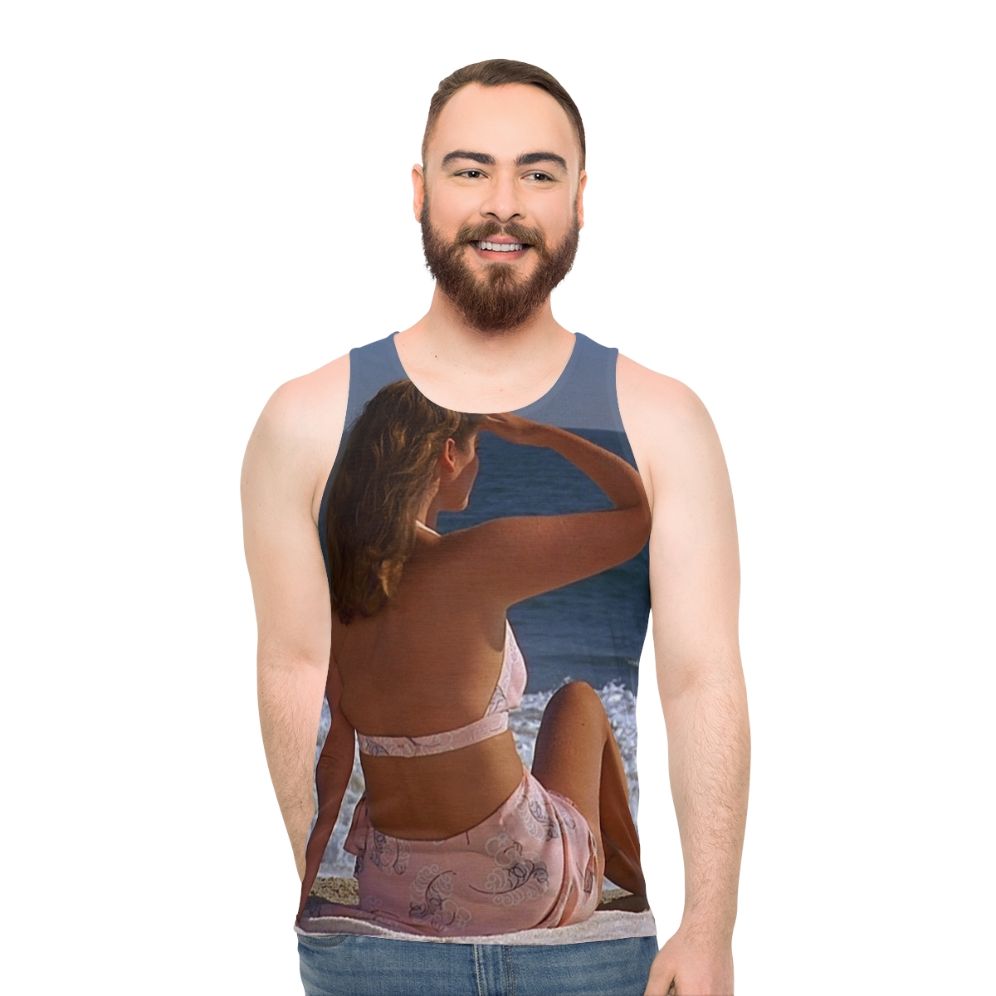 Unisex tank top with Coen brothers cult classic movie design