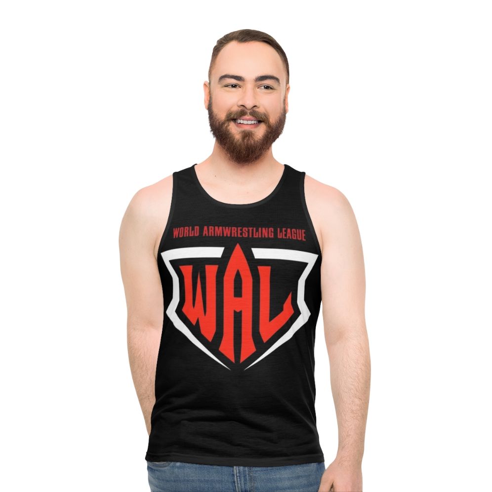 Unisex arm wrestling tank top