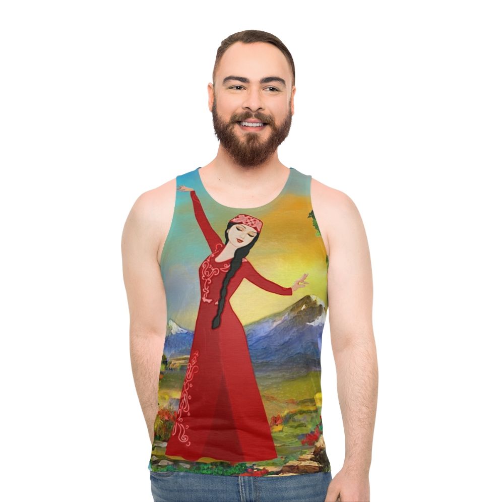 Unisex Armenian Dancer Tank Top