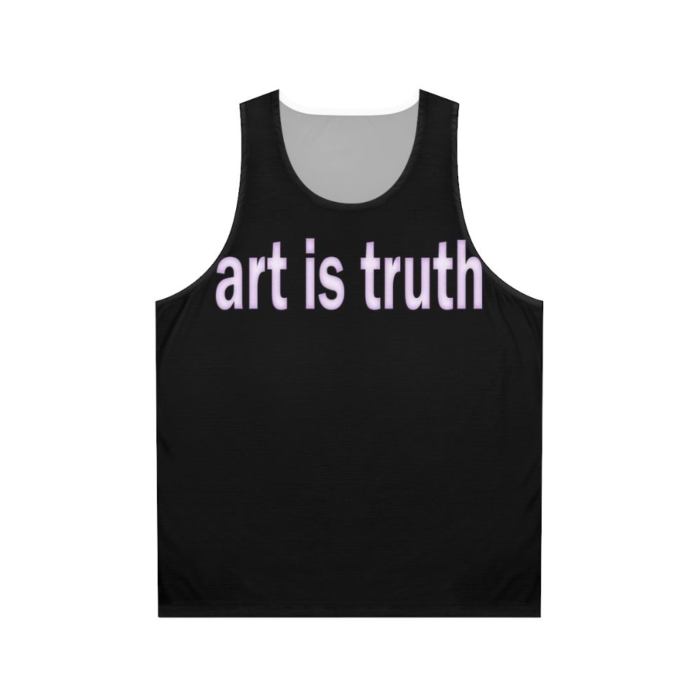 Unisex tank top with "Art Is Truth" Steven Wilson design