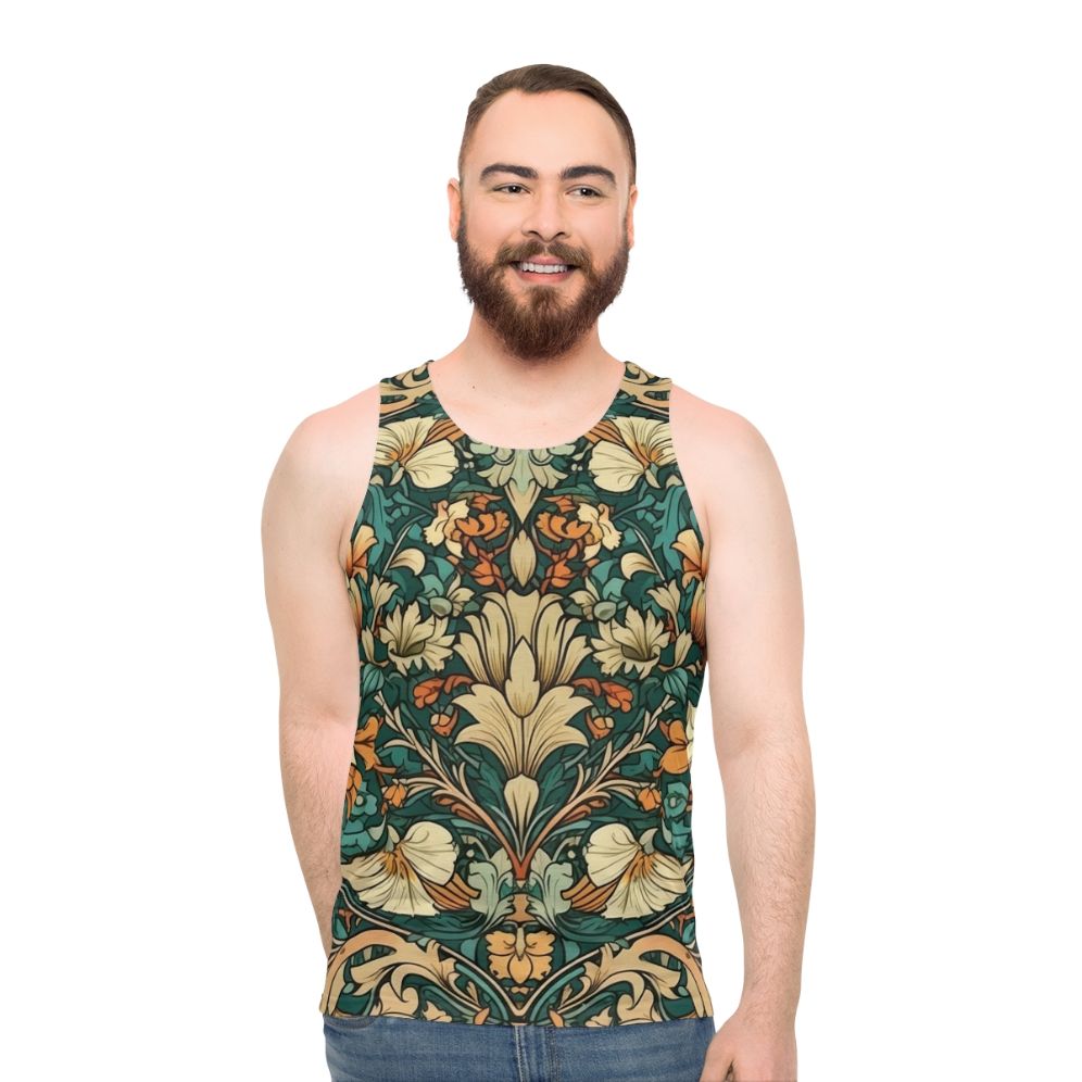 Unisex art nouveau tank top