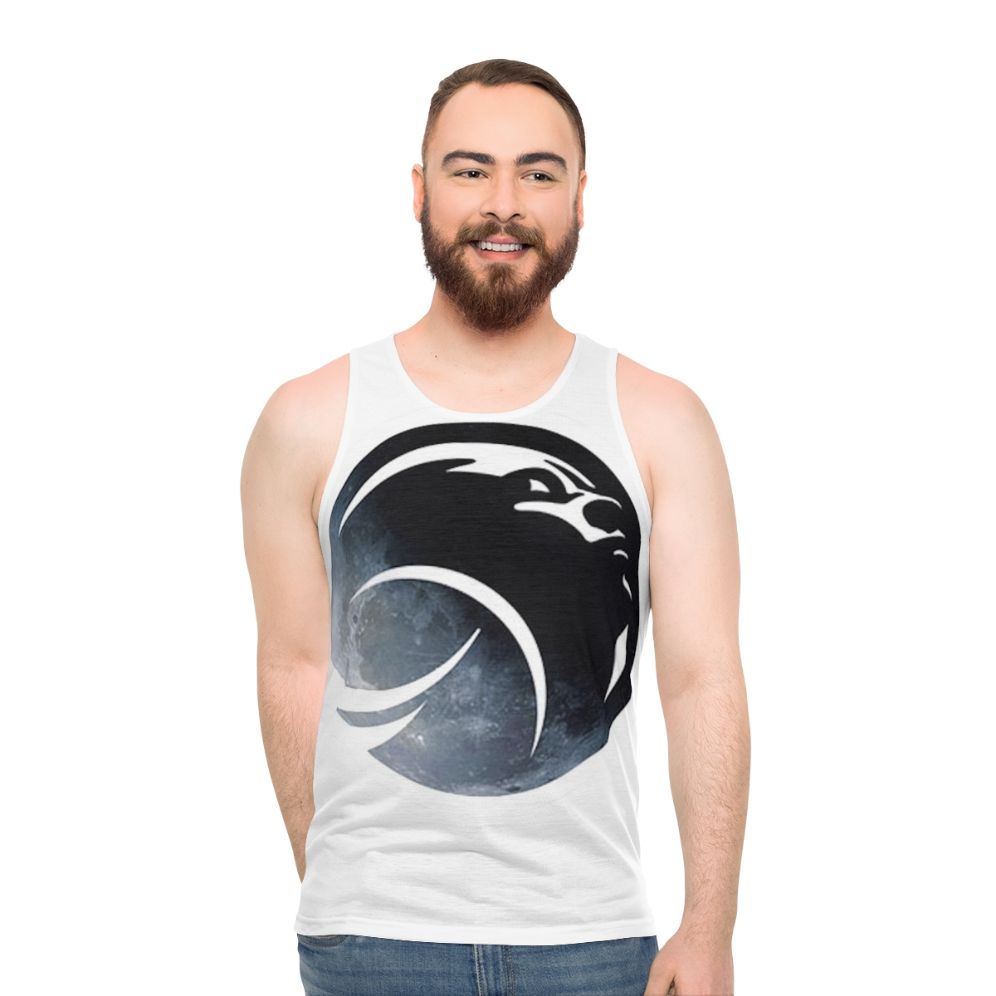 Unisex tank top featuring the Artemis program logo and NASA woman design