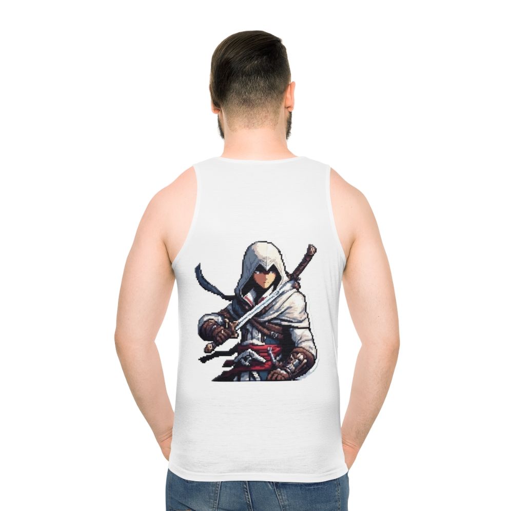 Unisex pixel art Assassin's Creed video game tank top
